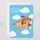 Hondenpiloot Vliegend Vliegtuig, Schattige Fun Kid Kaart (Voorkant)