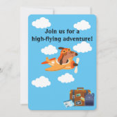Hondenpiloot Vliegend Vliegtuig, Schattige Fun Kid Kaart (Voorkant)