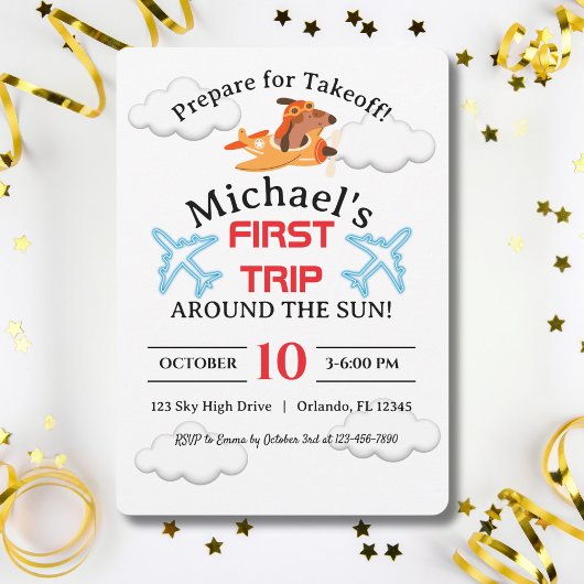 Hondenpiloot Vliegend Vliegtuig, Schattige Fun Kid Kaart