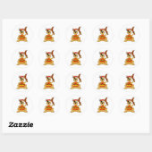 Hondenpiraat Ronde Sticker (Vel)