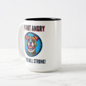 Hondenpitbull Tweekleurige Koffiemok (Voorkant links)