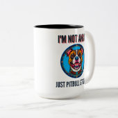 Hondenpitbull Tweekleurige Koffiemok (Voorkant rechts)