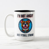 Hondenpitbull Tweekleurige Koffiemok (Links)