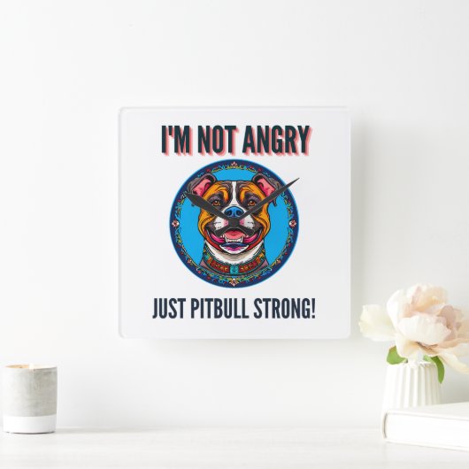 Hondenpitbull Vierkante Klok (Huis)