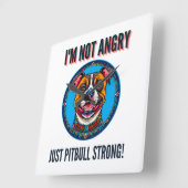 Hondenpitbull Vierkante Klok (Hoek)