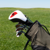 Hondenpoep Hart Golfheadcover (Insitu)