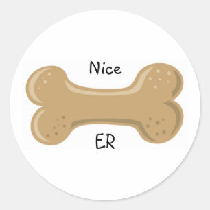 Hondenpond_Mooi bot Ronde Sticker