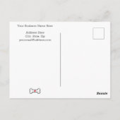 Hondenpoot aangepaste dankkaart briefkaart (Achterkant)