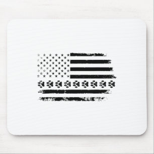 Hondenpoot Amerikaanse vlag Hondenliefhebber 4 jul Muismat