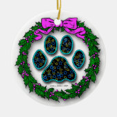 Hondenpoot Kerst Ornament (Voorkant)