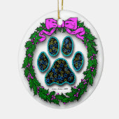 Hondenpoot Kerst Ornament (Links)