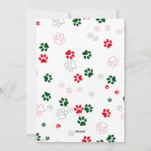 Hondenpoot kerstboom | Furry Christmas Feestdagenkaart (Achterkant)