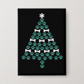 Hondenpoot kerstboom Schattige kerstcadeau Puppy L Button (Voorkant)