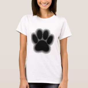 Hondenpoot Met Contouren T-shirt