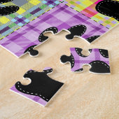 Hondenpoot Patroon Quilt Legpuzzel (Zijkant)