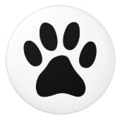 Hondenpootafdruk deur en lade trekknoppen voor hui keramische knop (Voorkant)