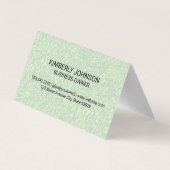 Hondenpootafdruk | Groen gras Achtergrond Visitekaartje (Achterkant)