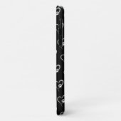 Hondenpootafdruk in witte hart Case-Mate iPhone ho Case (Achterkant/links)