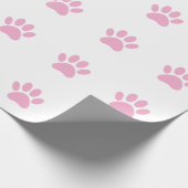 Hondenpootafdruk Kunst Cadeaupapier (Hoek)