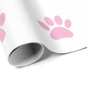 Hondenpootafdruk Kunst Cadeaupapier (Rol Hoek)