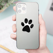 Hondenpootafdruk Sticker (Telefoon)