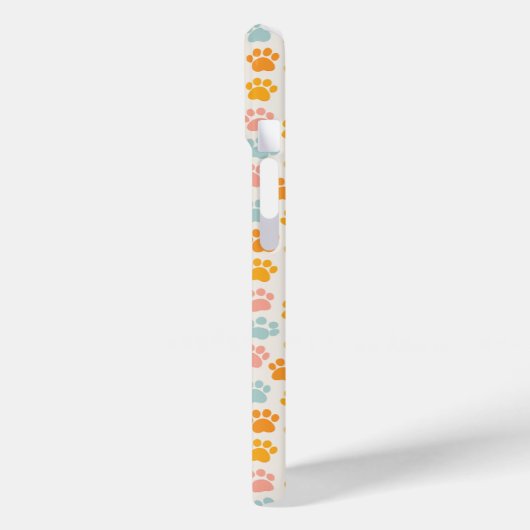 Hondenpootafdrukken en foto Case-Mate iPhone case (Achterkant / Links)