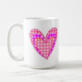 Hondenpootafdrukken en roze harten koffiemok (Links)