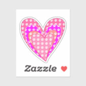 Hondenpootafdrukken en roze harten sticker (Vel)