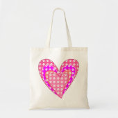 Hondenpootafdrukken en roze harten tote bag (Voorkant)