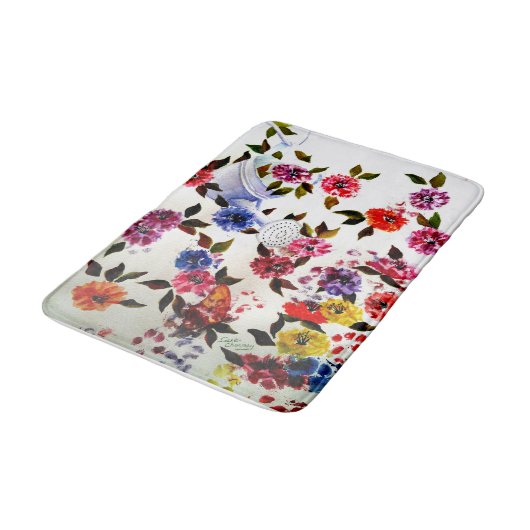 HONDENPOOTAFDRUKKEN Gietkan Badmat (Gekanteld)