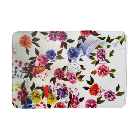 HONDENPOOTAFDRUKKEN Gietkan Badmat (Voorkant)