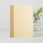 Hondenpootafdrukken met faux reliëfpapiertextuur kaart (Staand voorkant)