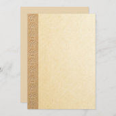 Hondenpootafdrukken met faux reliëfpapiertextuur kaart (Voorkant / Achterkant)