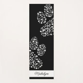 Hondenpootafdrukken met hartjes Gepersonaliseerd Z Yogamat (Voorkant)