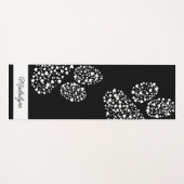 Hondenpootafdrukken met hartjes Gepersonaliseerd Z Yogamat (Voorkant (horizontaal))