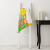 Hondenpootafdrukken op  achtergrond sherpa deken (In situ)