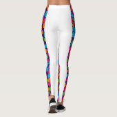 Hondenpootje print kleurrijke leggings (Achterkant)