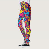 Hondenpootje print kleurrijke leggings (Links)