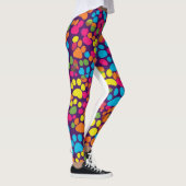 Hondenpootje print kleurrijke leggings (Rechts)