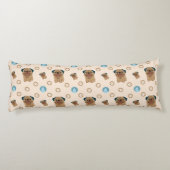 hondenpootpatroon lichaamskussen (Achterkant)