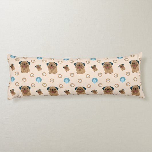 hondenpootpatroon lichaamskussen (Achterkant)