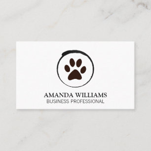 Hondenpootpictogram Visitekaartje