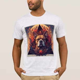 Hondenportret Abstracte Kunst T-shirt