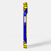 Hondenportret in Glas in lood artwork Case-Mate iPhone Case (Achterkant / Rechts)