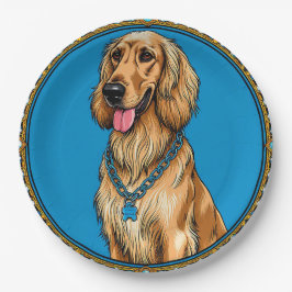 Hondenportret in  Lijst Papieren Bordje