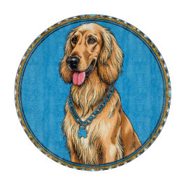 Hondenportret in Lijst Snijplank