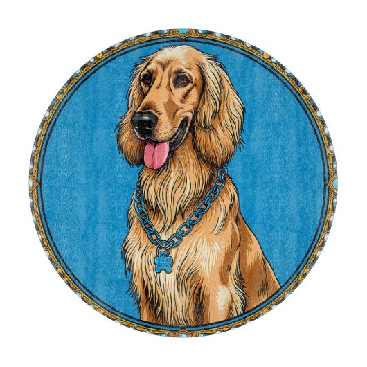 Hondenportret in Lijst Snijplank (Voorkant)