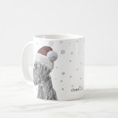 Hondenportret Kerst Koffiemok (Voorkant links)