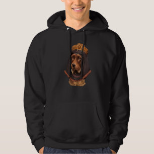 Hondenportret van een oude hond als Cleopatra Hoodie