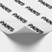 Hondenpoten Aangepaste Tekst Cadeaupapier (Hoek)
